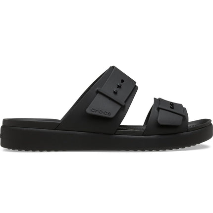 Crocs Women Sandal,Brooklyn Buckle Low,Black,3 UK Women