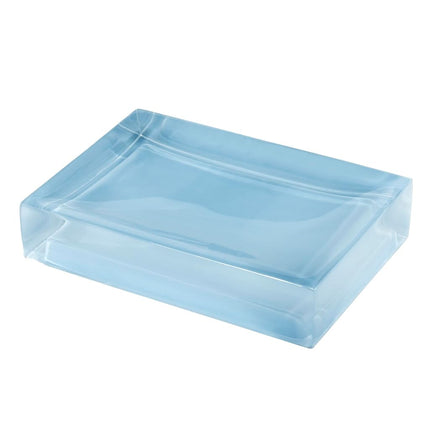 IZOD - Soap Dish, Sleek Resin Countertop Accessories, Dorm Room Essentials, Modern Home Decor (Marina Collection, Blue)