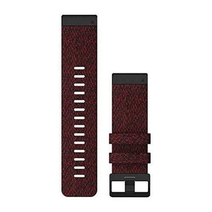 Garmin 26mm QuickFit watch band, Heathered Red Nyl