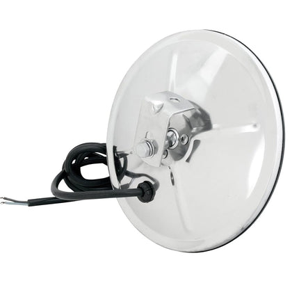 Grand General 33081 Stainless Steel 8" Convex Blind Spot Mirror with L Bracket