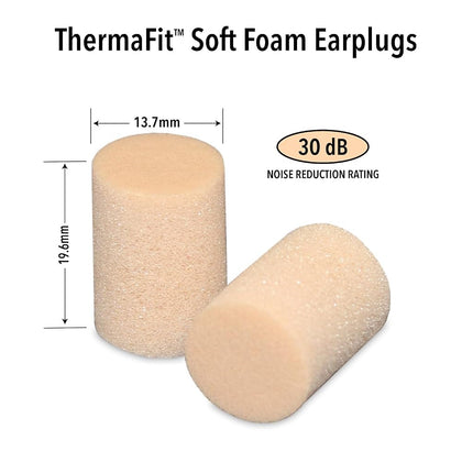 Mack's ThermaFit Soft Foam Earplugs, 40 Pair - Comfortable Ear Plugs for Sleeping, Snoring, Work, Travel & Loud Events