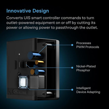 AC Infinity UIS Control Plug, Socket Adapter to Connect UIS Smart Controllers to Outlet Devices