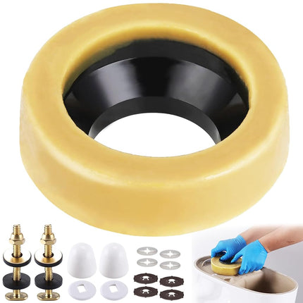 MENNTY Standard Toilet Wax Ring Kit with Hardware 