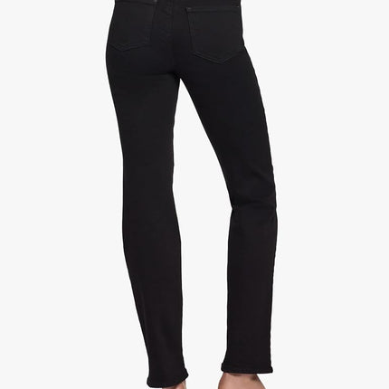 NYDJ Women's Petite Marilyn Straight Leg Jean, Black, 2