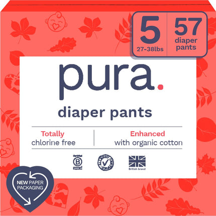 Pura Hypoallergenic Diaper Pants Size 5 (27-38 lbs