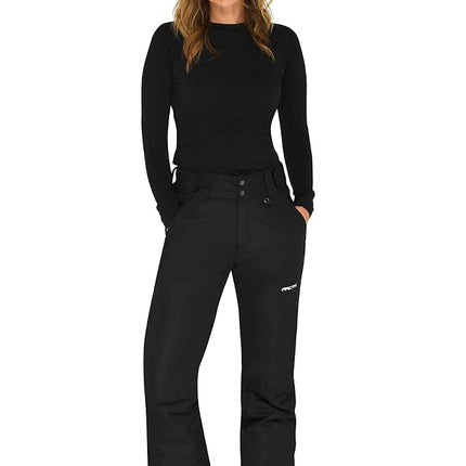ARCTIX Women's Insulated Snow skiing pants, Black, XS Tall UK