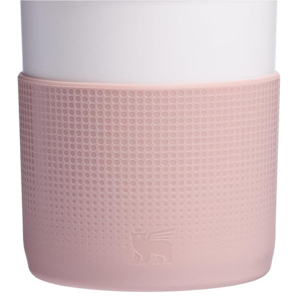 STANLEY Quencher Boot and Straw Cover Cap | Anti-Slip Silicone Protector for 40 oz Tumbler with Handle | Accessory Set for Stainless Steel Drinking Cup | Pink Dust