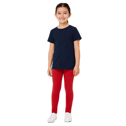 French Toast Girls' Toddler Solid Legging, red, 3T
