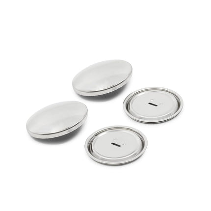 Dritz Cover Button, Metal, Nickel, Size 60 (1-1/2-Inch)
