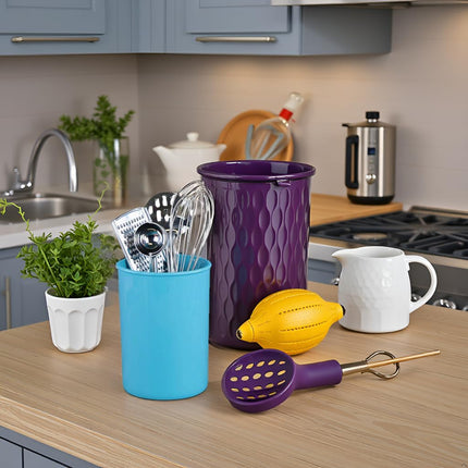 Reston Lloyd Calypso Basic Plastic Utensil Holder, Turquoise,00702