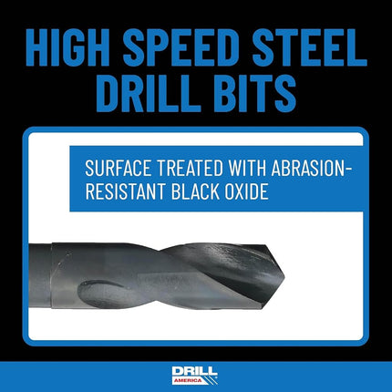 Drill America - POU3/4NPTW/DRILL 3/4" Carbon Steel NPT Pipe Tap and 59/64" High Speed Steel Drill Bit Set, POU Series