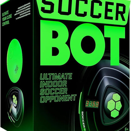 Smart Ball 1001CB Soccer Bot Indoor Football Trainer, Black, One Size