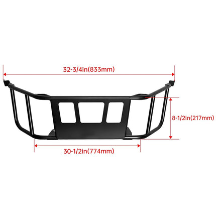 ECOTRIC Rack de rangement pour benne compatible avec Honda Talon 1000R 2019-2024, Talon 1000X, Talon 1000 X-4, extension de benne arrière en acier robuste