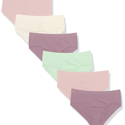 Hanes Girls' Big Hipster Underwear Pack, Seamless 
