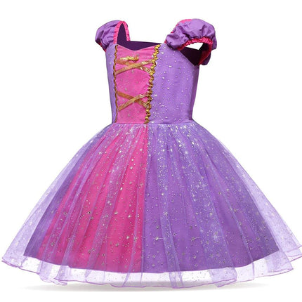 Dressy Daisy Princess Costume Fancy Sparkle Tulle Dress Up for Baby Girls, Halloween Birthday Party Outfit Size 18-24 Months, Purple 205