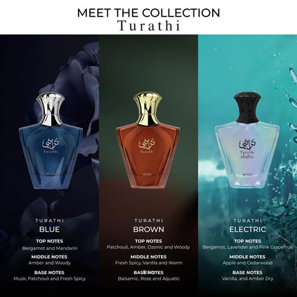 Turathi Collection - Electric by Afnan for Unisex - 3 oz EDP Spray