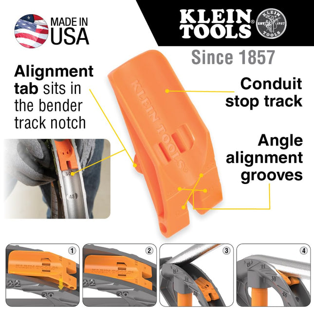 Klein Tools 51612 Conduit Bender 3/4-Inch Angle Setter, for Use with Klein Tools Conduit Benders (Cat Nos. 51607 and 51604)