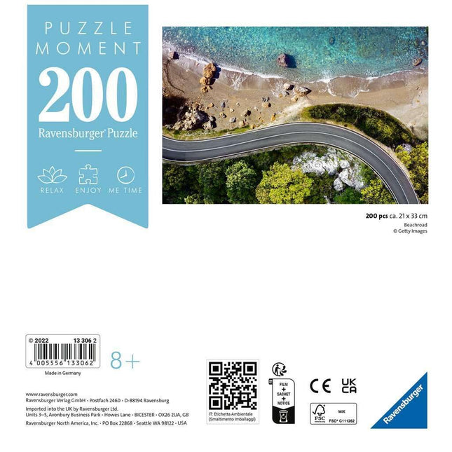 RAVENSBURGER PUZZLE 13306 Beachroad - 200 Piece Puzzle for Adults and Children from 14 Years