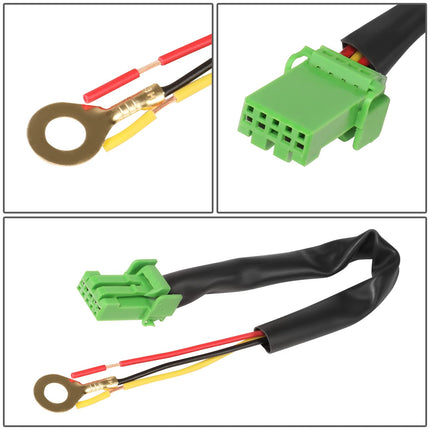 Interrupteur de Phare Antibrouillard de Tableau de Bord DNA MOTORING FLSW-019 avec Faisceau de Câblage Compatible avec RAV4 2019-2022 / Camry 2018-2022 / Corolla 2020-2022