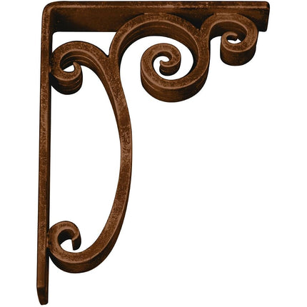 Ekena Millwork BKTM02X07X10TAVABZ Metal Bracket, 2" W x 7 1/2" D x 10" H, Antiqued Bronze