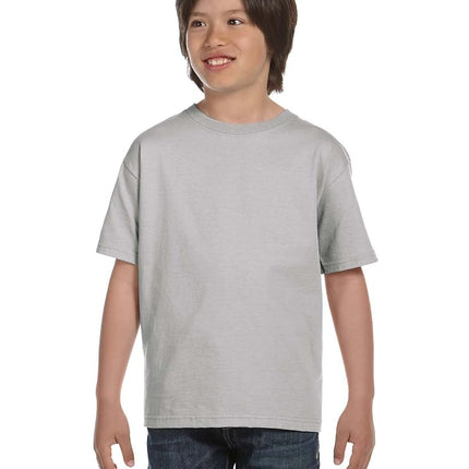 Hanes Boys' Essentials Short Sleeve T-Shirt Value Pack (3-Pack), Light Steel, S