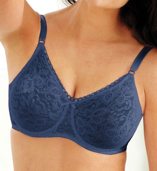 Bali Women's Lace 'N Smooth Stretch Lace Underwire Bra - - 34DD Rose