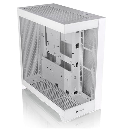 CTE E600 MX Snow Mid Tower E-ATX Case with Centralized Thermal Efficiency Design; Interchangeable Mesh & TG Front Panel; 3Way VGA Mounting Bracket; 400mm PCIe4 Riser Cable Included; CA-1Y3-00M6WN-00