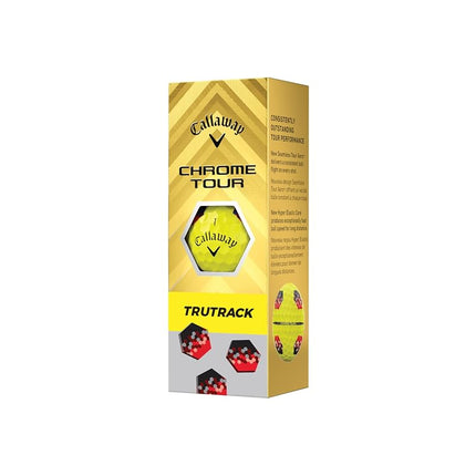 Callaway Golf Chrome Tour Golf Balls (Yellow, True Track)