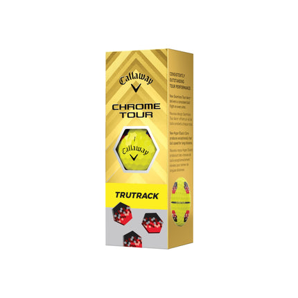 Callaway Golf Chrome Tour Golf Balls (Yellow, True Track)