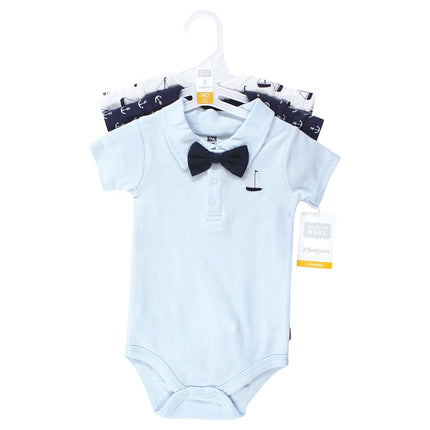 Hudson Baby Bébés Unisexe Coton Bodys, Polo Bateau, 6-9 Mois, Polo Bateau, 6-9 Mois