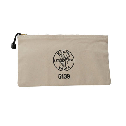 Klein 5139 Canvas Zipper Bag, Natural