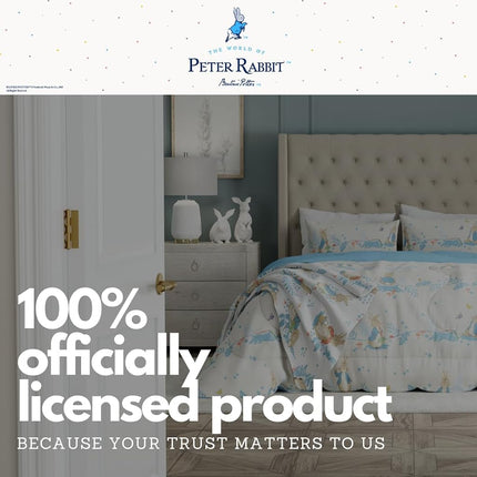 Franco Peter Rabbit Book Easter Kids Bedding Super Soft Cozy Throw, 46 in x 60 in, (Officially Licensed Product)