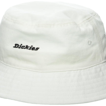 Dickies Men's Script Logo Canvas Bucket Hat, White