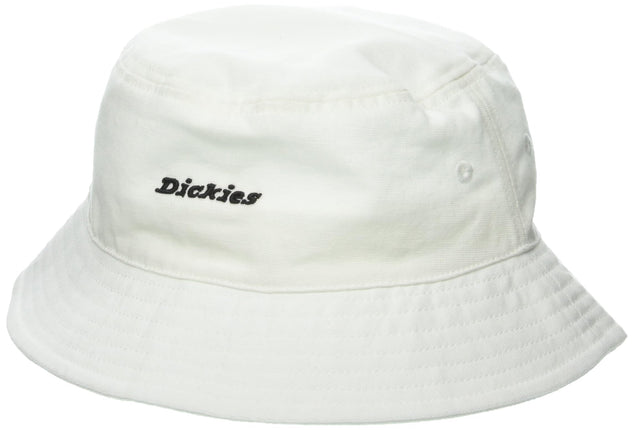 Dickies Men's Script Logo Canvas Bucket Hat, White