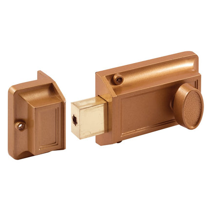Prime-Line U 9956 Single Rim Deadlock, Brass, 1 Pack