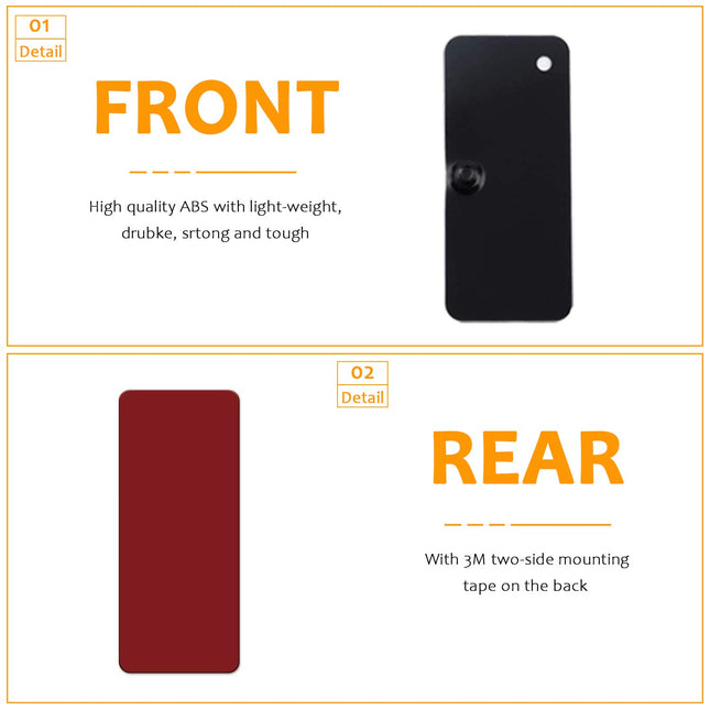 Yoursme Rear Window Louvers Replacement Hardware Double Side Tape Mounting Tools Kit Set Installation Universal fit for Ford Mustang Camaro Dodge Challenger