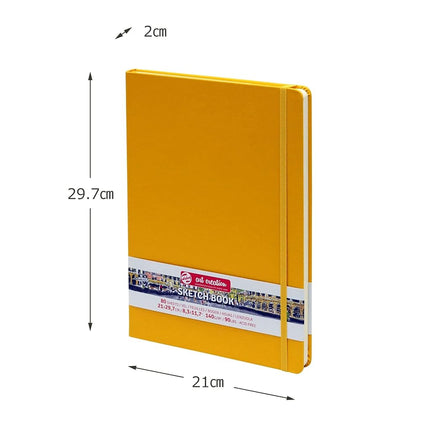 Talens Art Creation Sketchbook 80 Sheets, 21 cm x 29.7 cm, Golden Yellow