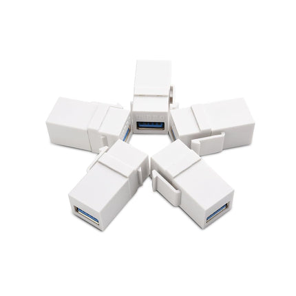 Cable Matters (5-Pack) USB 3.0 Keystone Jack Inserts in White