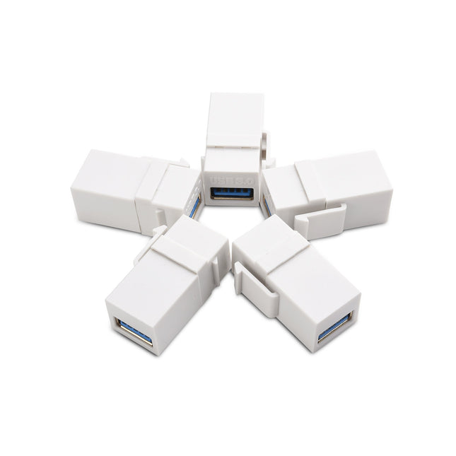 Cable Matters (5-Pack) USB 3.0 Keystone Jack Inser