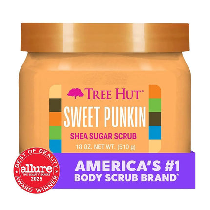 Tree Hut Shea Sugar Scrub Sweet Punkin | Exfoliating Body Scrub Removes Dead, Dry Skin for a Soft & Hydrated Feel | Nourishing Essential Body Care | 18 fl oz.