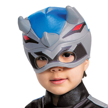 Blue Ranger Muscle Costume for Toddlers, Power Rangers Dino Fury, Large (4-6)