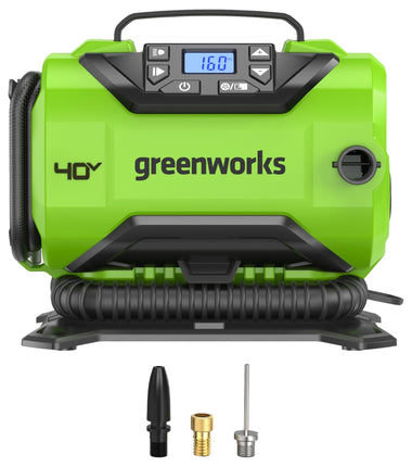 Greenworks 40V Cordless Tire Inflator, 160 PSI Por