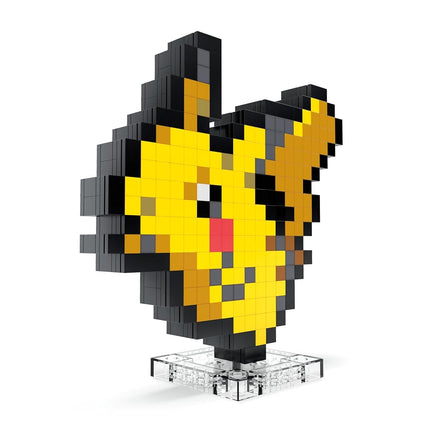 MEGA Pokemon Action Figure Building Set, Pikachu with 400 Pieces and Pixel Retro Style, for Table or Wall Decor, Build & Display Toy for Collectors