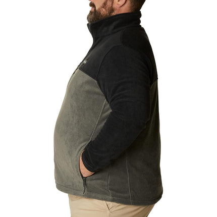 Columbia Men's Steens Mountain Full Zip 2.0 Full Zip Fleece Jacket, Black x Grill, Size S
