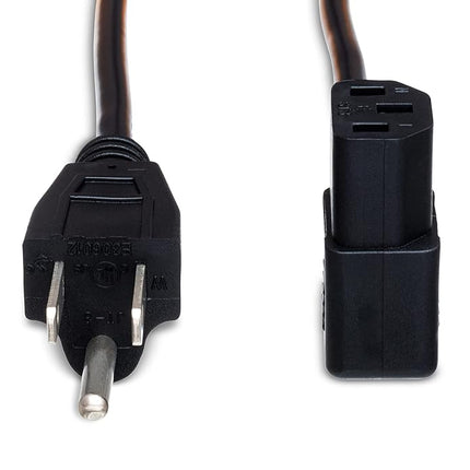 Hosa PWC-141R 1-Feet IEC C13 to Nema 5-15P RA Power Cord
