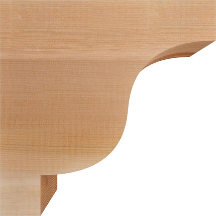 Ekena Millwork COR04X10X10NEW00SWR Newport Smooth Corbel, 3 1/2" Width x 10" Depth x 10" Height, Western Red Cedar