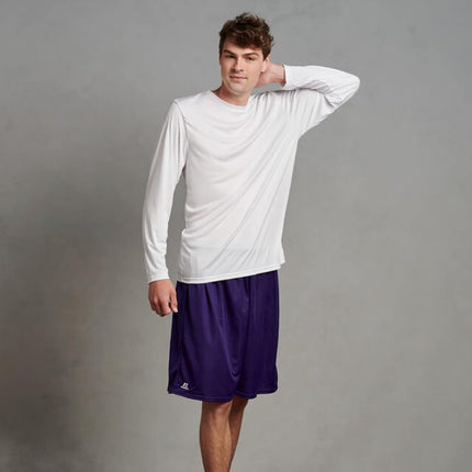 Russell Athletic Men's 9" Mesh Short, Purple, Small