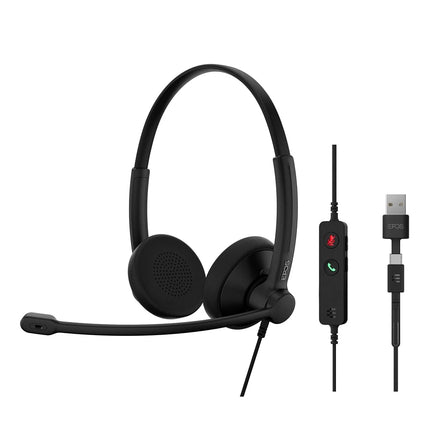 EPOS IMPACT 100 UC Stereo USB-C+A Headset with Mic