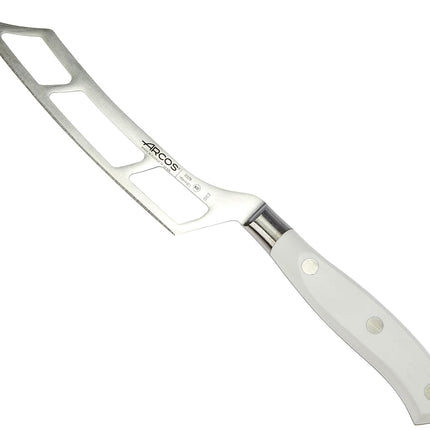 Arcos, AA8Riviera Blanc 232824 Cheese Knife - Blade Made of Nitrum Forged Stainless Steel 145 mm - Handle Polyoxymethylene (POM) Colour White, 18.13 x 5 x 5 cm