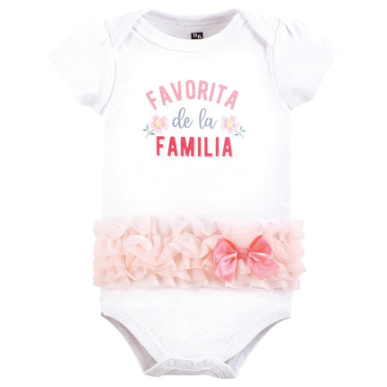 Hudson Baby Unisex Baby Cotton Bodysuits, Favorita Botanical Tutu, 18-24 Months, Favorita Botanical Tutu, 18-24 Months
